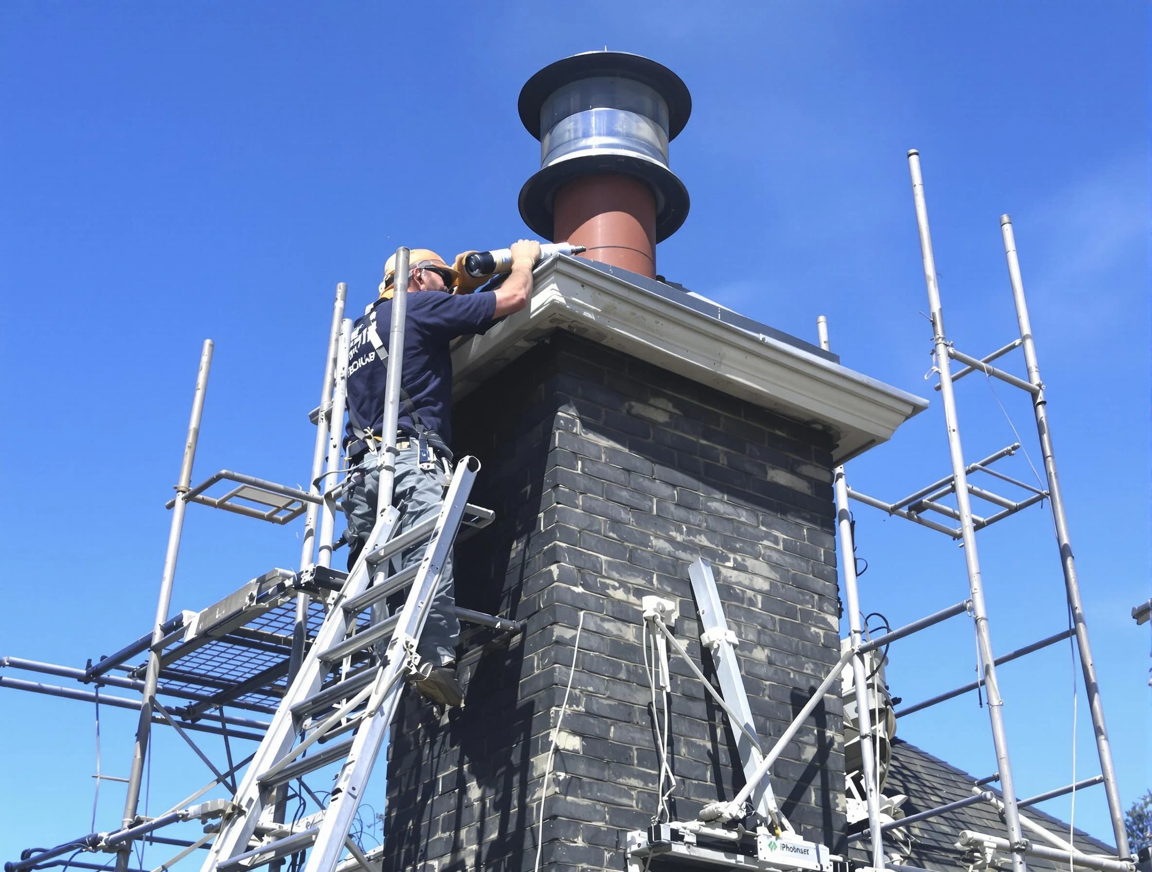 Sturdy chimney crown finished by Edison Chimney Sweep in Edison, NJ