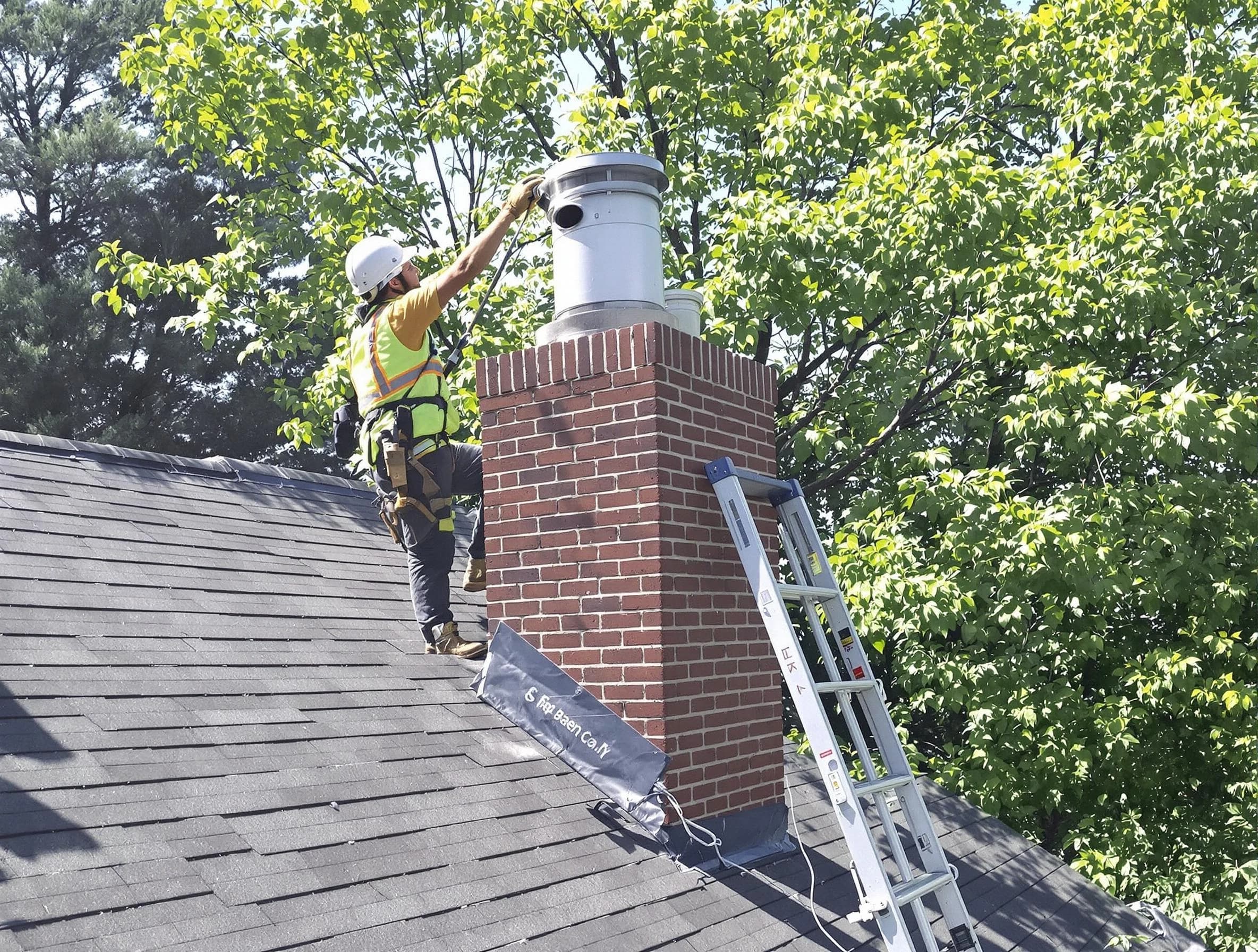 Chimney liner inspection by Edison Chimney Sweep in Edison, NJ