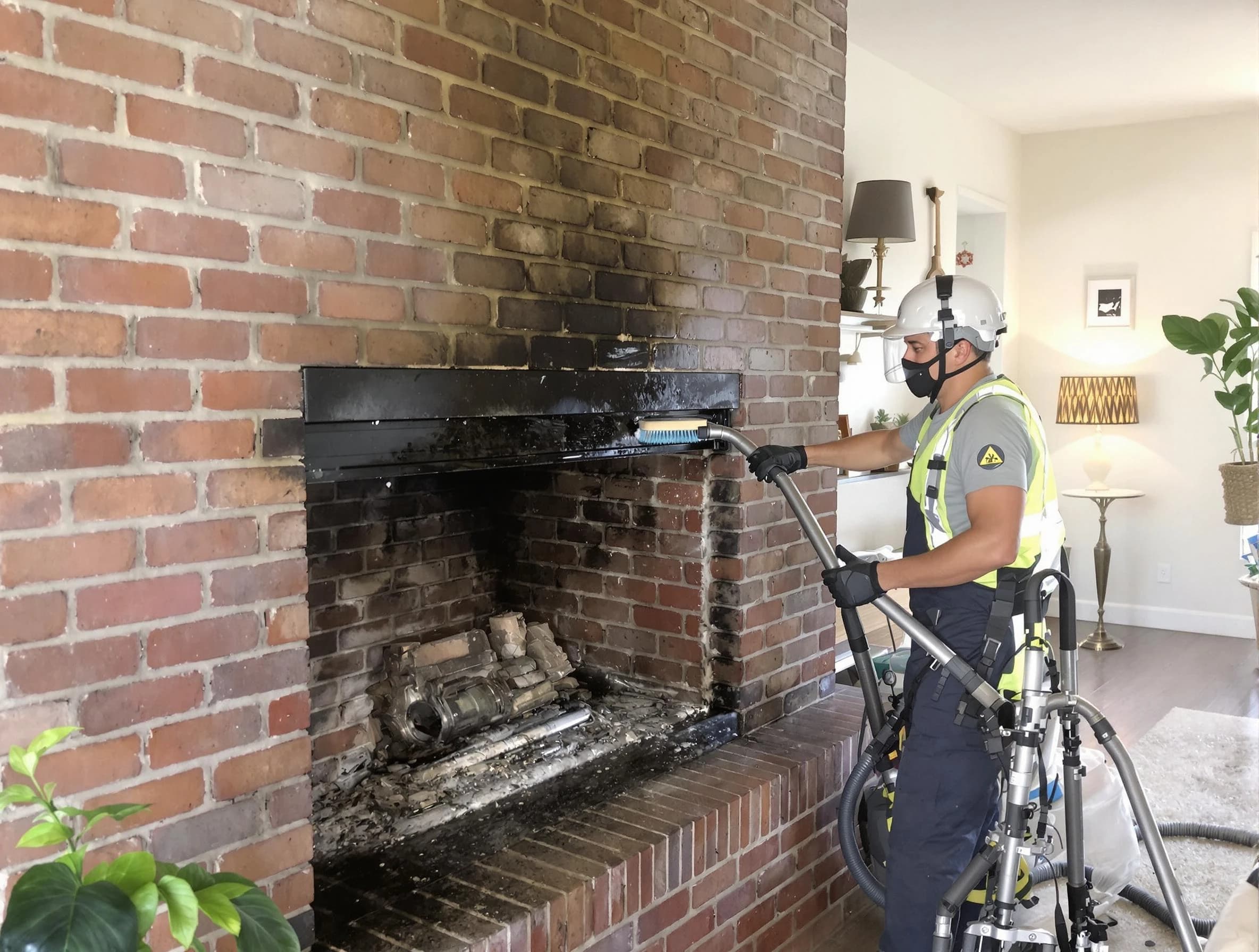 Edison Chimney Sweep providing fireplace cleaning services in Edison, NJ