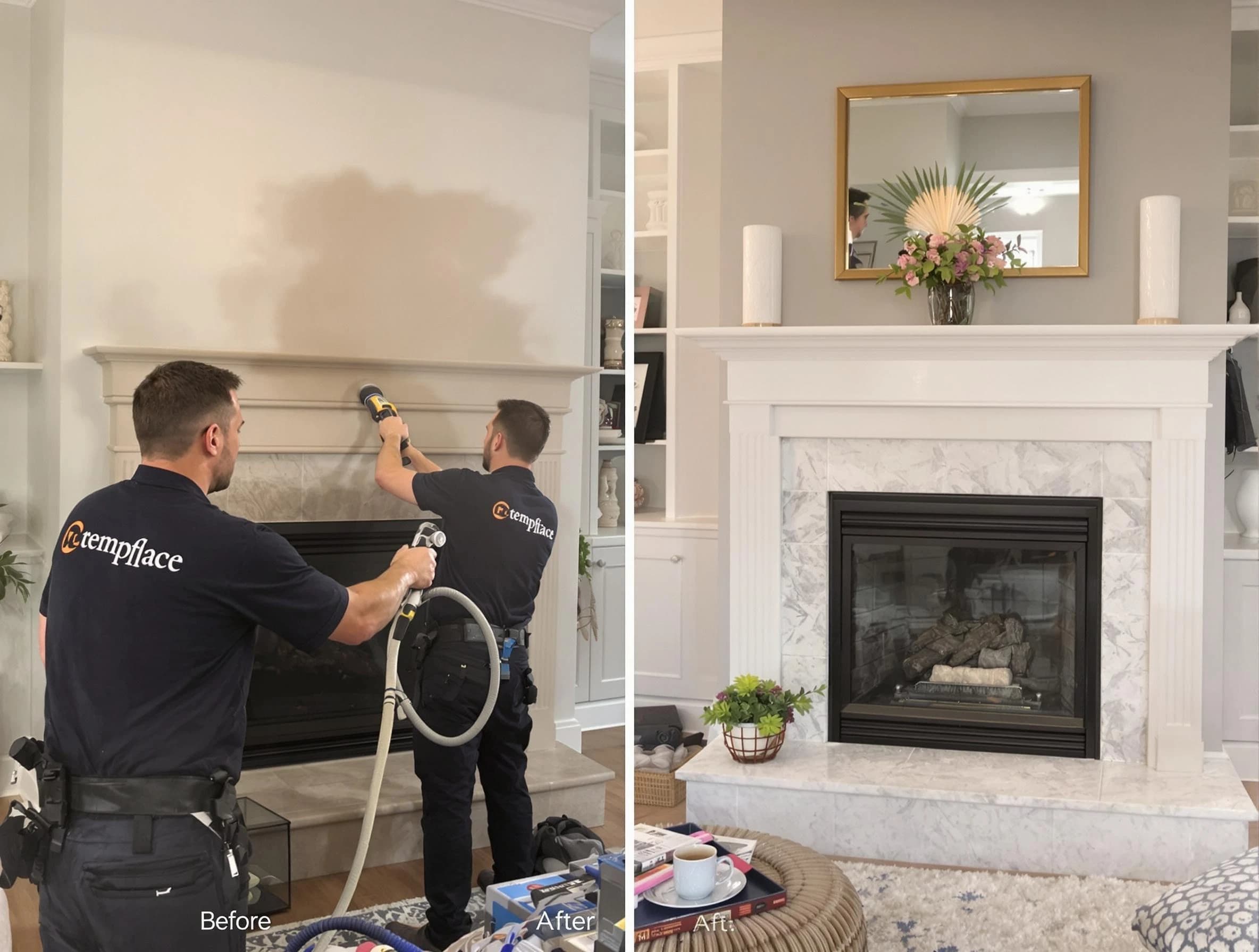 Professional soot removal by Edison Chimney Sweep team in Edison, NJ